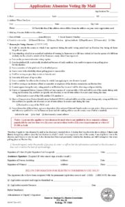 how to send absentee ballot request